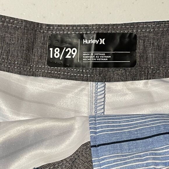 Hurley Shoreline Boardshorts 18/29 blue stripes - Picture 3 of 3
